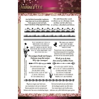 (JACS10002)Clearstamp - Jeanines Art - Garden Classics - Tekst