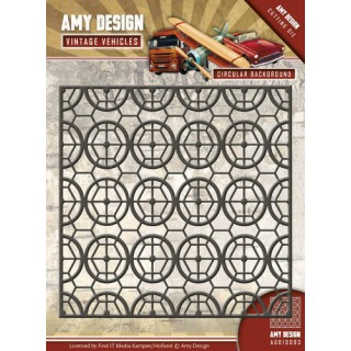 (ADD10093)Die - Amy Design - Vintage Vehicles - Circular Backgro