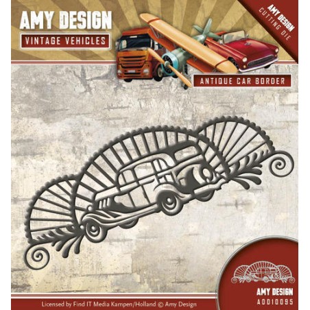 (ADD10095)Die - Amy Design - Vintage Vehicles - Antique car bord