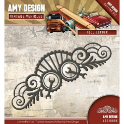 (ADD10096)Die - Amy Design - Vintage Vehicles - Tool Border