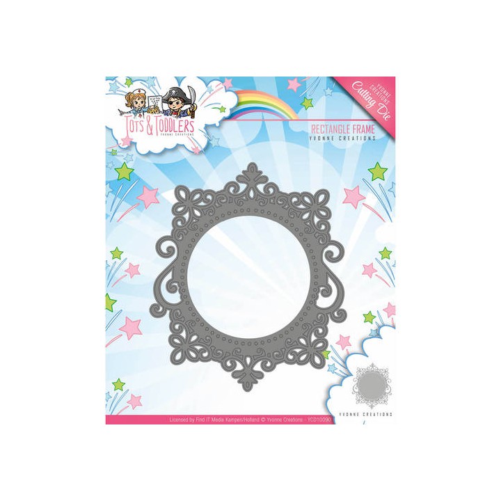 (YCD10090)Die - Yvonne Creations - Tots and Toddlers - Rectangle