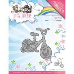 (YCD10095)Die - Yvonne Creations - Tots and Toddlers - Tricycle