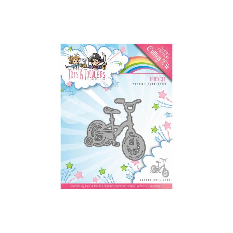 (YCD10095)Die - Yvonne Creations - Tots and Toddlers - Tricycle