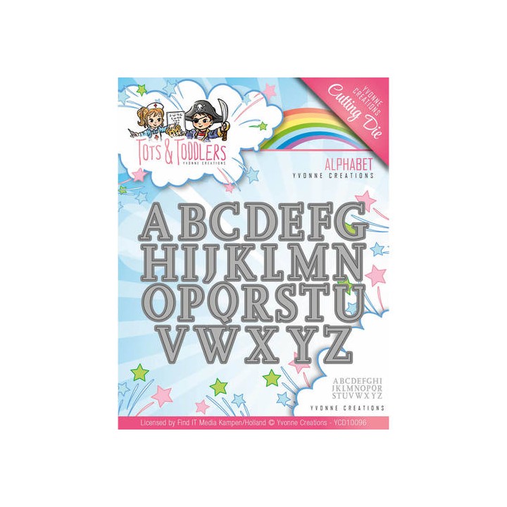 (YCD10096)Die - Yvonne Creations - Tots and Toddlers - Alphabet