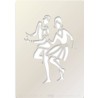 (STE-PE-00380-A5)Claritystamp Art Stencil A5 Jive Dancers