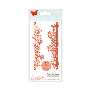 (1536E)Tonic Studios Die fanciful floral - posy pillar strip