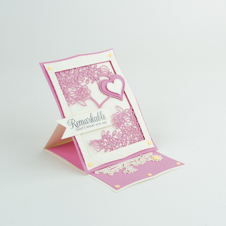 (1536E)Tonic Studios Die fanciful floral - posy pillar strip