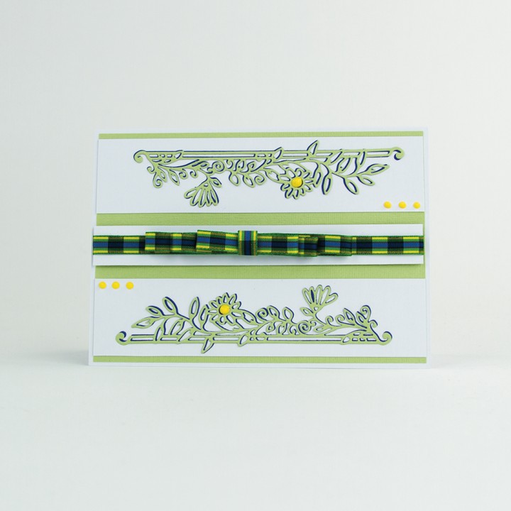 (1536E)Tonic Studios Die fanciful floral - posy pillar strip