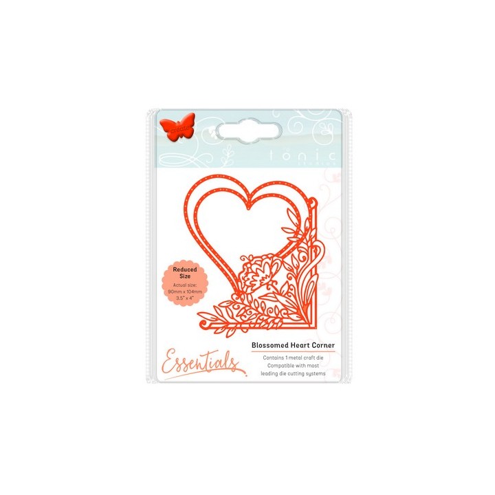 (1535E)Tonic Studios Die fanciful floral - blossomed heart