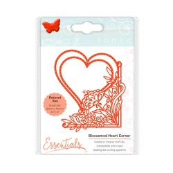 (1535E)Tonic Studios Die fanciful floral - blossomed heart