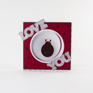 (1548E)Tonic Studios mandala moments - ladybird stamp & die set