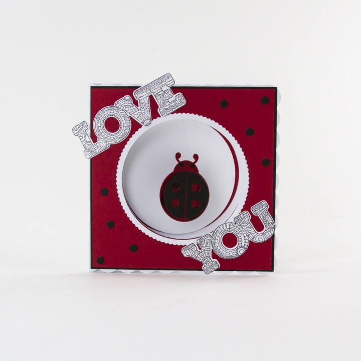 (1548E)Tonic Studios mandala moments - ladybird stamp & die set