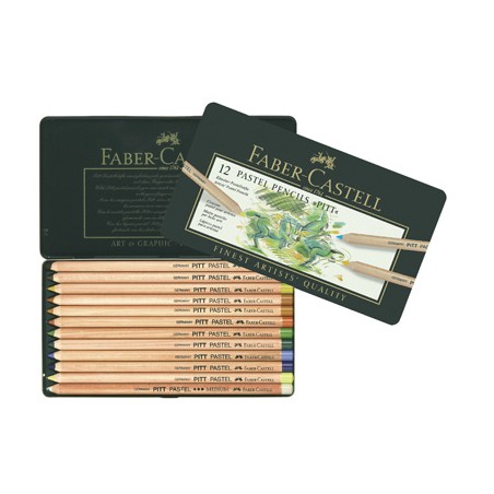 (FC-112112)Faber Castell crayon PITT Pastel étui métal 12