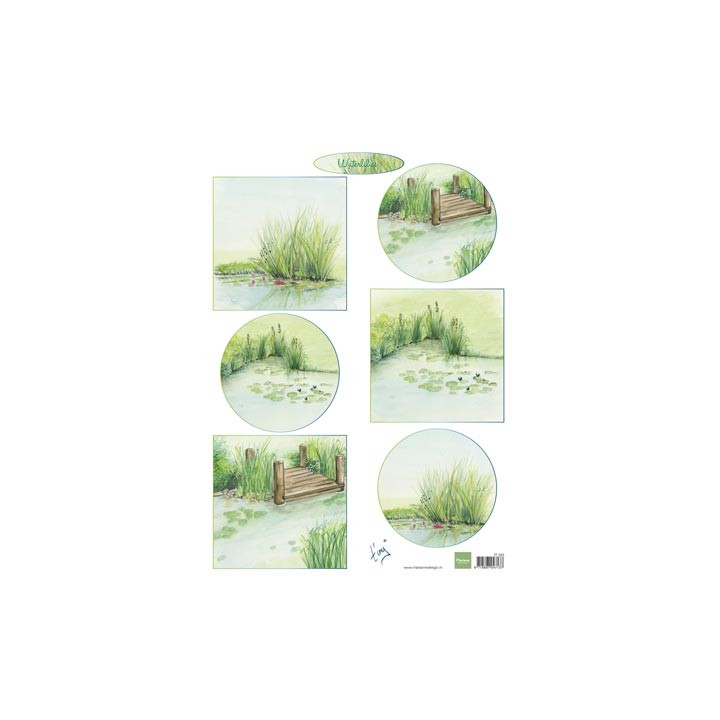 (IT593)3D Tiny's Waterlilies