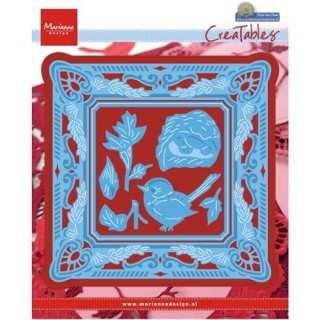 (LR0458)Creatables stencil Petra's square with nest
