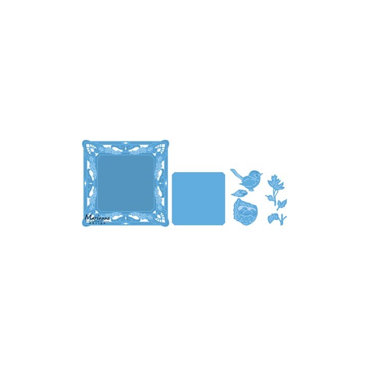 (LR0458)Creatables stencil Petra's square with nest