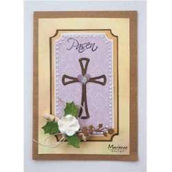 (CR1400)Craftables stencil Graceful cross