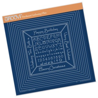 (GRO-WO-40538-15)Groovi Plate Nested Squares and Small Alphabet