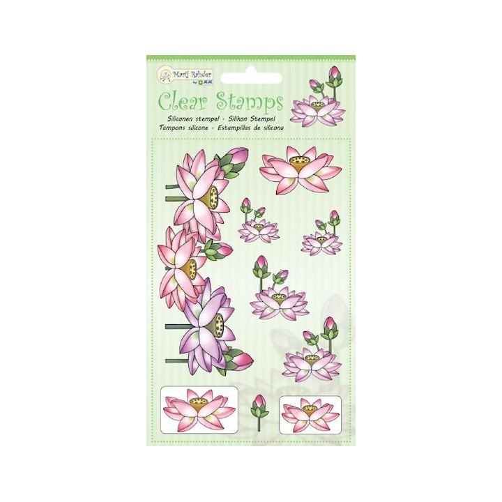 (9.0035)Marij Rahder Clear Stamps Lotus
