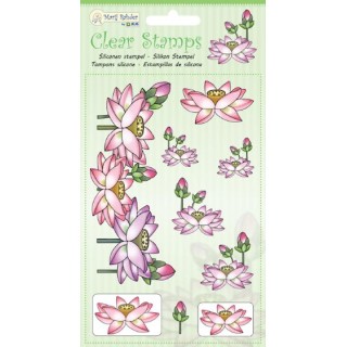 (9.0035)Marij Rahder Clear Stamps Lotus