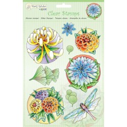(9.0038)Marij Rahder Clear Stamp flowers