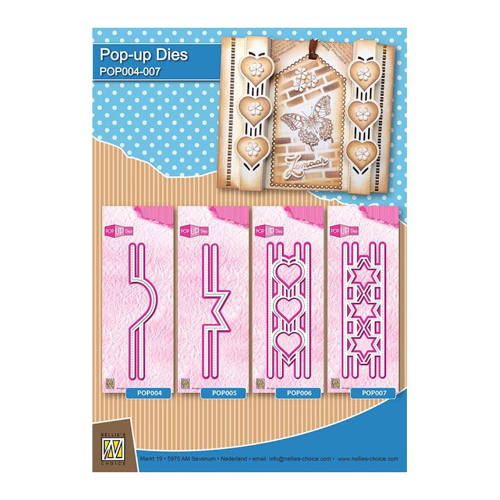 (POP007)Nellies Choice Pop-up Die - 3 stars