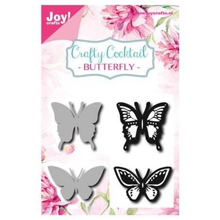 Clear stamp / Stencil set butterfly