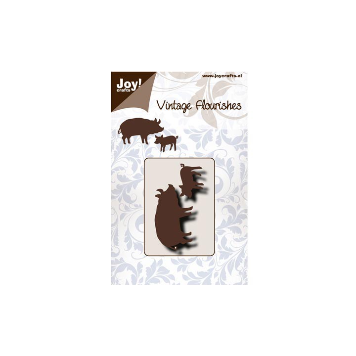 (6003/0078)Cutting Vintage Flourishes Pigs