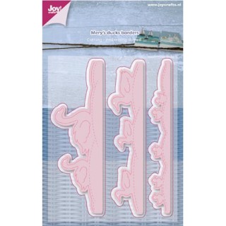 (6002/0760)Cutting - embossing stencil Mery's ducks borders