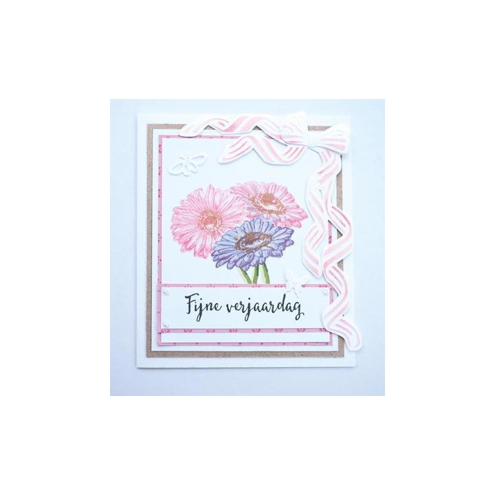 (TC0853)Clear stamp Tiny's gerbera (layering)