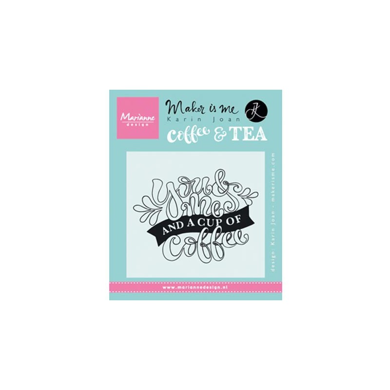 (KJ1709)Clear stamp Quote - You & Me and a cup of coffee