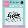 (KJ1708)Clear stamp Quote - Every day is a coffee day