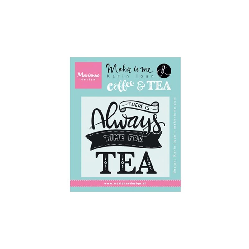 (KJ1707)Clear stamp Quote - There is always time for tea