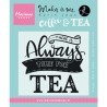 (KJ1707)Clear stamp Quote - There is always time for tea