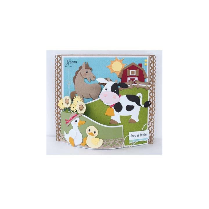(CR1402)Craftables stencil Bendy card