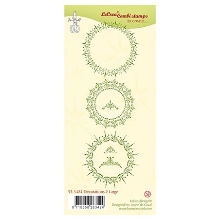 (55.3424)Clear stamp combi Decorations 2 large