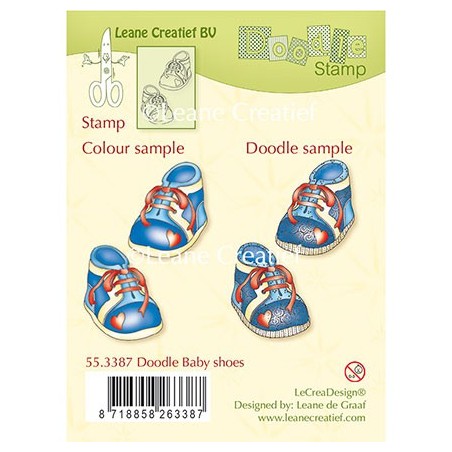 (55.3387)Doodle stamp Baby shoes
