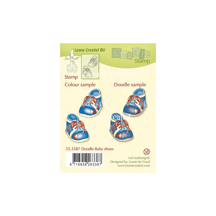 (55.3387)Doodle stamp Baby shoes