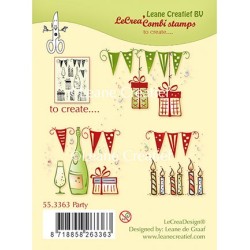 (55.3363)Clear stamp combi Party