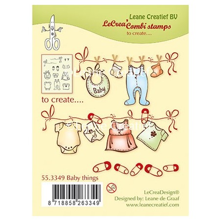 (55.3349)Clear stamp combi Baby Things