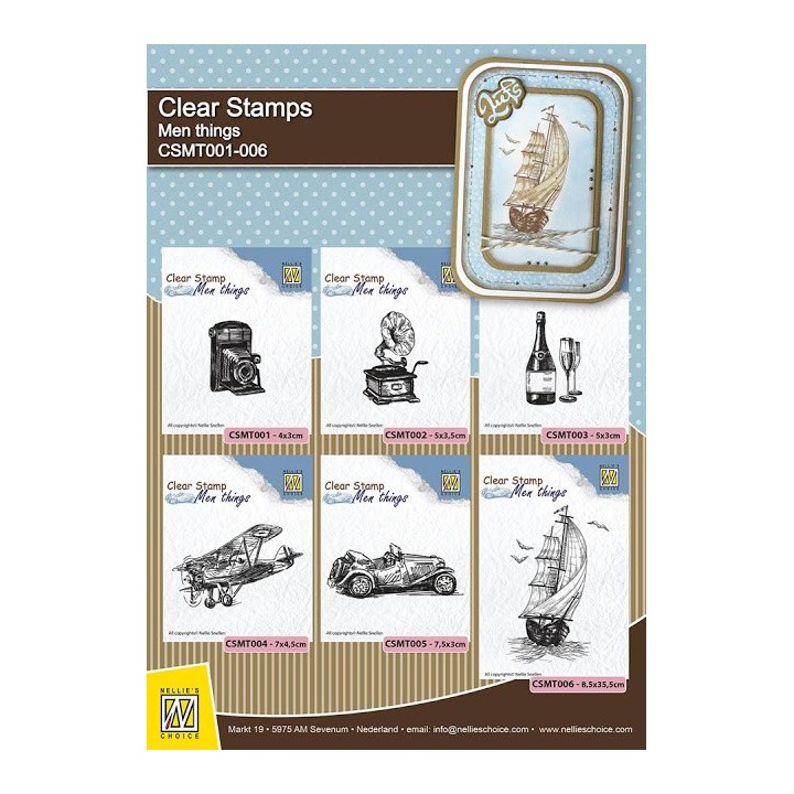 (CSMT005)Nellie's Choice Clear Stamp Old timer