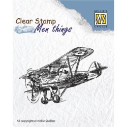 (CSMT004)Nellie's Choice Clear Stamp Aeroplane