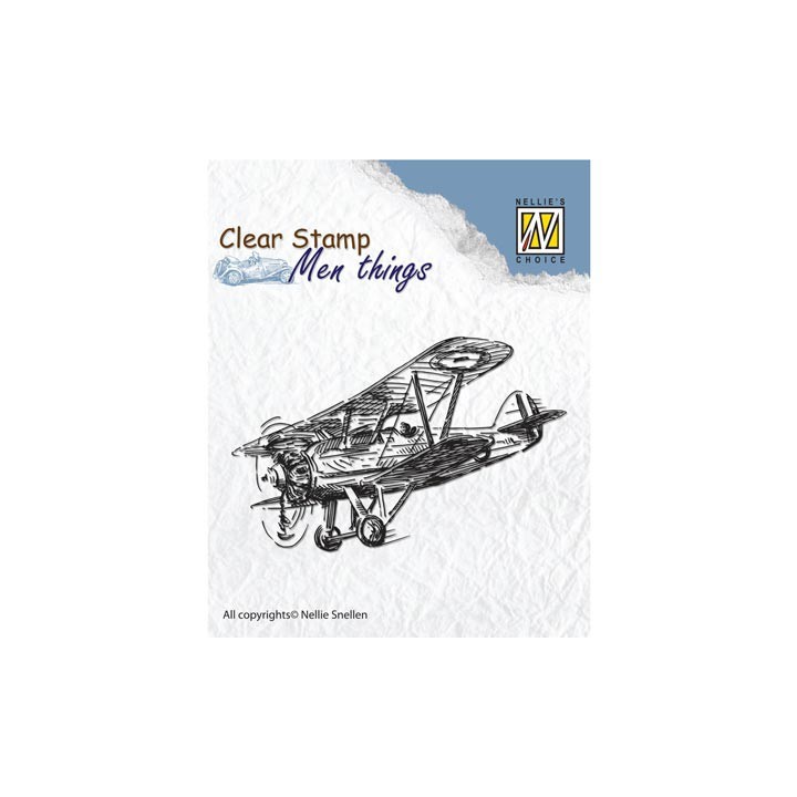 (CSMT004)Nellie's Choice Clear Stamp Aeroplane