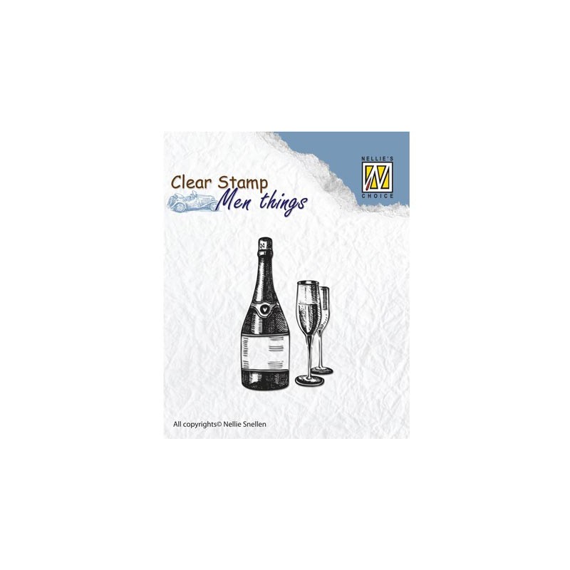 (CSMT003)Nellie's Choice Clear Stamp Wine