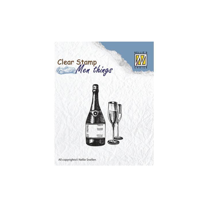 (CSMT003)Nellie's Choice Clear Stamp Wine