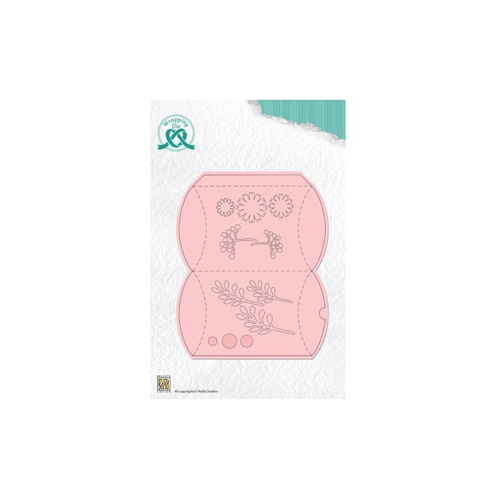 (WPD005)Nellie`s Choice Wrapping Dies Gift-box-5 Pillowbox XL