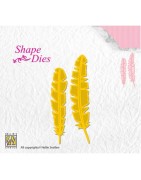 (SD124)Nellie's Shape Dies Feathers