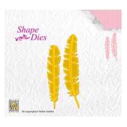 (SD124)Nellie's Shape Dies Feathers