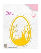 (SD125)Nellie's Shape Dies Text Easter Egg