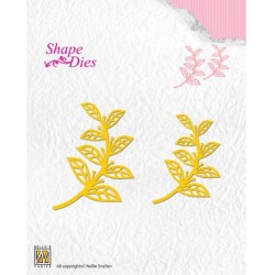 (SD127)Nellie's Shape Dies Text Leaves-2